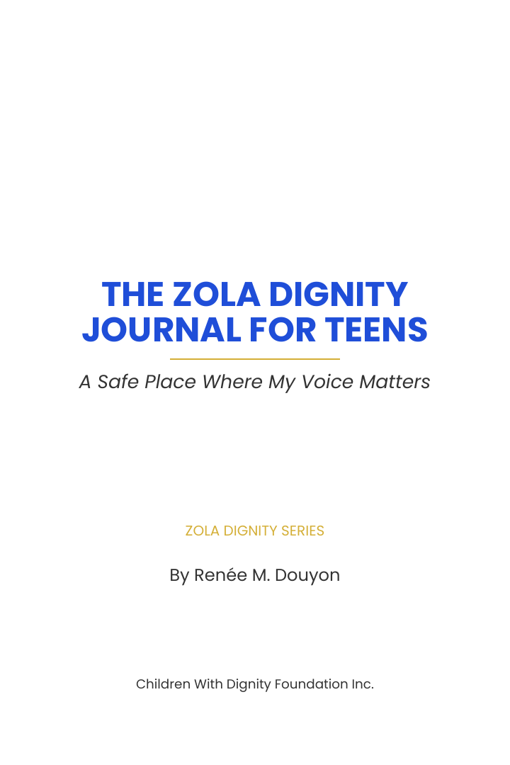 Zola Dignity Journal for Teens cover