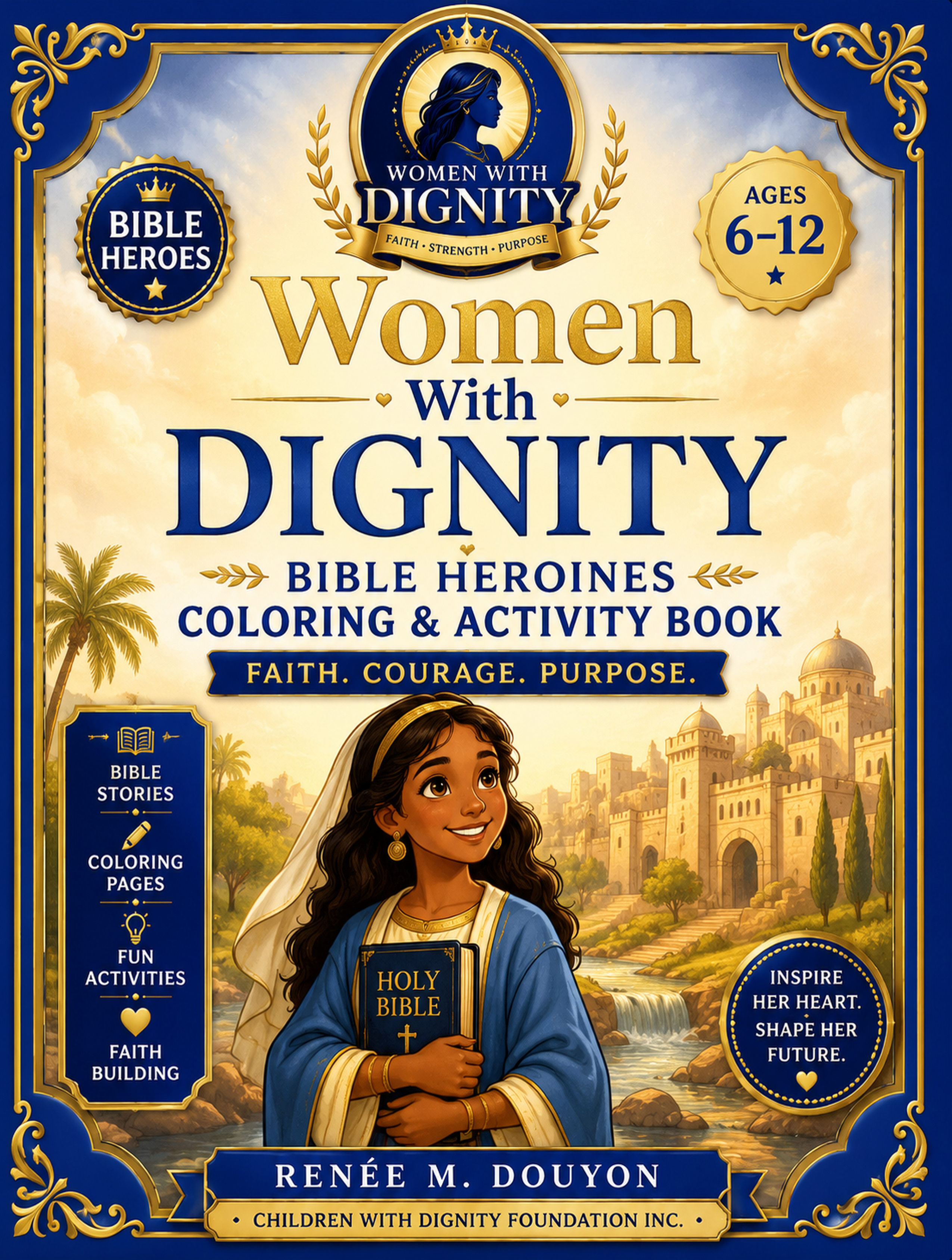 Women With Dignity — Bible Heroines Coloring & Activity Book cover