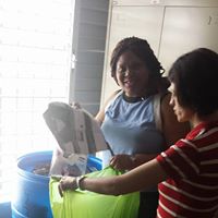 A community activity brings families and neighbors together.